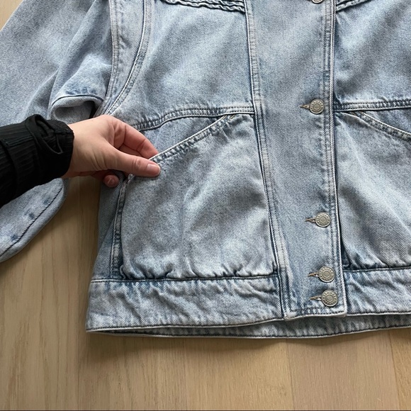 Isabel Marant Étoile Harmon Denim Jacket in Lilac - Picture 6 of 15